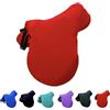 Majestic Ally Coprisella inglese con manico regolabile, tessuto elasticizzato a 4 vie in spandex/elastan, vari colori (rosso)