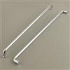 funifiti Confezione da 5 maniglie extra lunghe per armadietti, con foro centrale da 40,6 cm, cromate, moderne, color argento, per bagno, mobili da cucina