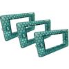 Terryshop74 3 x Supporti plastica per interruttori e prese per cassette 502-503 - 504-507 da 2-3 -4-7 posti Compatibili living matix e vimar (Vimar Compatibile, 4 posti)