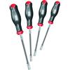 USAG U02980288 Serie 4 Chiavi Flessibili a Bussola Esagonale con Impugnatura, Nero, Pezzi