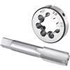Burkit M27 X 2 Maschio e Die Set mano destra, M27 x 2.0 Filettatura macchina Tap e Round Die
