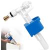 PENRUNKA Valvola di Riempimento Cassetta WC Entrata Laterale, Raccordo Ottone G3/8 e G1/2 per Parti Ricambio Cassetta Toilette Plastica Resistente, Valvola Riempimento Cisterna per Maggior Parte WC Standard