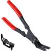 FiveMileBro Pinze a scatto per rivetti in plastica per auto, strumento pratico per rimuovere i rivetti, i clip per imbottiture e gli elementi di fissaggio (red)