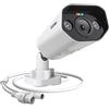 ZOSI 5MP Telecamera IP PoE, AI Rilevamento di Persone/Veicoli, Audio Bidirezionale, Allarme di Faretti e Sirena, Archiviazione Cloud o Locale, Funziona con Switch PoE