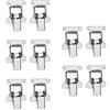 BE-TOOL - Fermaglio a farfalla, in acciaio inox, resistente, per cassette degli attrezzi, cassetti, armadietti, baule