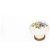 SACAR DUE SRL Pomolo rose in porcellana finitura bronzo/bianco 30 mm