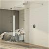 Idralite Parete doccia 90 CM in vetro trasparente 8mm mod. Walk in Free H198