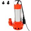 Armanyya Pompa per acque reflue, 2200 W, 26000 l/h, pompa sommersa per acque reflue, pompa sommersa con interruttore galleggiante, in acciaio inossidabile, prevalenza 25 m, pompa per liquami con maniglia