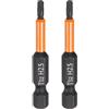 QUARKZMAN 2pz H2,5 Inserti per Avvitatore 2,5mm Punta Piatta Metrica 1/4 Attacco Esagonale 50mm (2) Cacciavite Industriale Bussola Esagonali in Fosfato Nero Magnetico Lungo