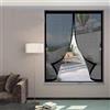 CHBIN Tenda Magnetica Zanzariera 88x105cm(W x H), Magnetica, Chiusura Automatica, Senza Foratura, Rete Fine, Zanzariera per Portafinestra per Porta Finestra Balcone, Nero