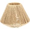 PENIKOKO Paralume Lampadario Intrecciato in Corda di Paglia Beige, Paralume Rustico la Casa, Protegge e Ammorbidisce la Luce per Caffè e Hotel