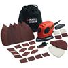 Black+Decker KA161BC-QS - Levigatrice per mouse 55 W, con borsa e 15 accessori