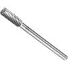 CoCud Lima Rotativa in Carburo Tungsteno, Gambo 1/8 4mm Dia, Lima Rotativa a Forma Cilindro Taglio Singolo - (Applicazioni: per Intagli Metallo)