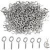 Nairv-Furn 300 viti a occhiello piccole, 3 misure, piccoli aghi per occhielli a vite, mini occhielli a vite, occhielli a vite, per gioielli, in acciaio inox, filettatura in legno, per la creazione di gioielli