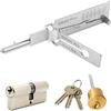 Nangilo SS002 Pro Key Decoder Lock Picking Tool, strumento di grimaldello, kit 2 in 1 di picking e decoder per porte S-Groove, L/ock/Picks Decodificatori per auto e principianti