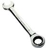 Aerzetix - Chiave combinata manuale aperta/classica 25mm - chiave a cricchetto 25mm Anello/occhiello 12 lati - Metrica - CR-V - serraggio/assemblaggio - Manico diritto lucidato - DIN 3113 - C45508