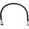 YAKUFAST 50 cm/60 cm/85 cm F1/2 M15 * 1 Tubo Flessibile Intrecciato In Nylon for L'acqua for La Cucina Tirare Fuori Il Rubinetto Tubo Spinning tubo Nero Grigio Idraulico(60cm Black)