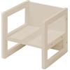 roba Sgabello per Bambini in Stile country - sgabello e sedia reversibile con 3 altezze di seduta - sgabello multifunzionale per bambini - legno beige/cashmere