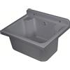 Lavatoio 42x34x24 cm in Polipropilene 11,5l Pilozzo Wash Grigio Lucido