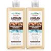 Equilibra Capelli, Equilibra Argan Ialuronico Dermo Shampoo Idratante, con Argan, Acido Ialuronico, Idratante Naturale, Estratto di Lino, 265 ml (Confezione da 2)