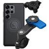 Quad Lock Kit di montaggio per manubrio moto con antivibrazioni e custodia MAG per Samsung Galaxy S25 Ultra