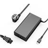 KEERSHUNFAFA Slim 100 W 20 V 5 A Caricatore USB-C compatibile con Lenovo IdeaPad 5 Pro 16 Yoga Slim 7 Pro Yoga 9 9i 7 7i ThinkBook 14 16 14p ThinkPad P16s T16 T15 E16 E14 L15 Adattatore di alimentazione per
