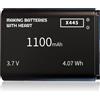 Qoutmcuy Batteria da 1000 mAh per Telekom A806 X656 V30145-K1310K-X444 V30145-K1310-X445