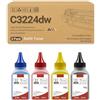 MyllNew Ricarica Di Polvere Per Toner Da 50 G Compatibile Per Lexmark C3224dw C3326dw C3426dw MC3224adwe MC3224dwe MC3224i MC3326adwe MC3326i MC3426adw MC3426i, Alta Resa Di 2500 Pagine 1 set