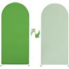 Mateju Copertura per Arco Nozze Reversibile Copertura per Fondale ad Arco Elasticità Bicolore Copertura Sfondo Arco per Decorazione Cerimonia Festa Compleanno (Verde/Verde Chiaro,4ft (50x120cm))