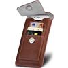 ONEFLOW Zeal Custodia compatibile con Apple iPhone 13 Pro, custodia con slot per schede, 360 gradi, custodia in pelle vegana, custodia per cellulare, supporto per clip da cintura, colore: Amber
