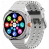 GiDaCom Smartwatch con Chiamata Bluetooth - Orologio Intelligente Full Touch Fitness Tracker con Display IPS 1.43 Pollici, Batteria 10 Giorni, Monitoraggio Frequenza Cardiaca e Sonno BIANCO