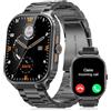 TIFOZEN Smartwatch Uomo, 2,01 Militare Orologio con Effettua/Risposta Chiamate, IP68 Impermeabile Sportivo Rilevatore Attività, Cardiaca/SpO2/Sonno Monitor, 110+ Fitness Modalità Sportive per iOS/Android