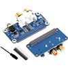 Wonrabai PCM5122 Scheda audio HIFI I2S DAC compatibile con Raspberry Pi 5/4B/3B+/3B/Pi Zero W/Zero 2W/Pico W/Pico 2W, basata su Pi 40PIN GPIO Header, codifica/decodifica stereo, supporta la riproduzione audio