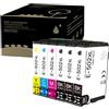 Amla 6 pezzi Cartucce Compatibili con Cartucce Epson 502XL Epson 502 per Epson XP 5100 XP 5105 XP 5150 XP 5155 Epson WF-2860 WF-2865 Epson WF-2880 WF-2885 XP 5100 XP 5150 XP 5155