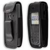 caseroxx Borsa in pelle con clip da cintura per Nokia 6230, 6230i, Funda carcasa vera pelle (con finestra trasparente) in nero