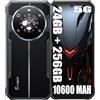 FOSSiBOT F109 5G Rugged Smartphone 2024, 10600mAh/18W, 24GB+256GB, Octa Core, 50MP+16MP, Android 14, 6.75 Cellulari, W/1.32 Back Touch Screen, IP68/IP69K/NFC