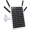 FAUOSWUK Modem Router 4G LTE Ad Energia Solare da 12 W, Batteria da 18000 MAh, Extender WiFi da 300 Mbps con Slot per Scheda SIM IP66, per Monitoraggio Remoto di da Campeggio All'aperto (Antenne