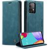Monweicz Cover Compatibile con Samsung Galaxy A52, Custodia Portafoglio con Slot per Scheda, Protezione Completa Premium in Pelle PU, Flip Libro Magnetica Samsung Galaxy A52, Blu-verde