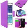 ebestStar - Cover Compatibile con Samsung J5 Galaxy SM-J500F (2015) Custodia Portafoglio Pelle PU Protezione Libro Flip, Viola [Apparecchio: 142.1 x 71.8 x 7.9mm, 5.0'']