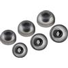 AZLA SednaEarfit MAX TWS 6 - Tappi auricolari di ricambio per cuffie wireless - Tappi per le orecchie in silicone - Inserti compatibili con Sony, Samsung, Sennheiser e Devialet (Dark Gray, M-ML-L)