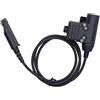 PUSOKEI Adattatore per Auricolare Walkie Talkie, Adattatore per Auricolare con Spina PTT U94 per UV ‑ XR A58 UV9R UV ‑ 9R Plus GT ‑ 3WP UV ‑ 5S