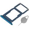OnlyTech - Cassetto / supporto per scheda Dual SIM e scheda di memoria Micro SD per Huawei P Smart 2019 Blu + Strumento di estrazione
