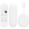 kwmobile 2X Custodia Silicone Compatibile con Google Chromecast 2020 4K (Not for New-Generation) - Cover Protettiva Salva Telecomando TV Antiscivolo Softcover Bianco/Bianco
