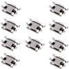 Oiyagai 10 Pezzi Connettori Micro USB Tipo-B 5 Pin Femmina SMD a Pannello