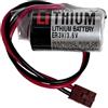 HIGHAKKU Batteria di ricambio CPM2A-BAT01 compatibile con [Omron] CJ1, CJ1G, CJ1H, CPM2A, CQM1H, NS7 ER3V/3.6V con spina marrone