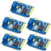 GERUI 5 pezzi CAN-Bus Shield MCP2515 Bus Module SPI Protocollo per Arduino SCM 51 MCU ARM Controller con TJA1050 DC 5V Power Supply Converter Development Board