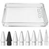SIXFU 8 stili di punte per Apple Pencil, punte multiple durevoli per Apple Pencil Pro Tips per Apple Pen/USB-C/1a/2a generazione, accessori compatibili con punte per matita iPad