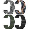 Epova Cinturini Intrecciati da 18 mm Compatibili con Garmin Venu 3S Cinturino - Garmin Venu 2S per Donna e Uomo, Cinturino in Nylon Morbido per Vivoactive 4S Vivomove 3S Forerunner 265S 255S