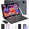 POPUX U11 PRO Android 16 Tablet 11 Pollici, 30GB+256GB/2TB Tablet con Tastiera, 8580mAh, T7200 Octa Core, Gemini AI Tablets con Pennae & Mouse & Case, 90Hz 1080P, 13MP+5MP, Widevine L1/WIFI 5 /Face ID/OTG
