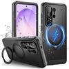 Wusbulk Cover per Samsung S26 Ultra IP68 Impermeabile con Supporto Magnetico, 360° Completa Protezione Waterproof Case con Magsafe, Antipolvere Antiurto Custodia per Samsung Galaxy S26 Ultra, Nero